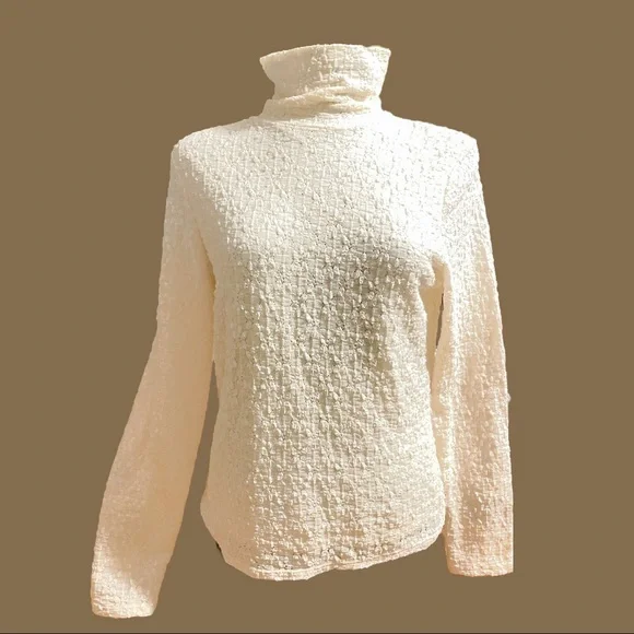 Textured Turtle Neck Top - Picture 1 of 4